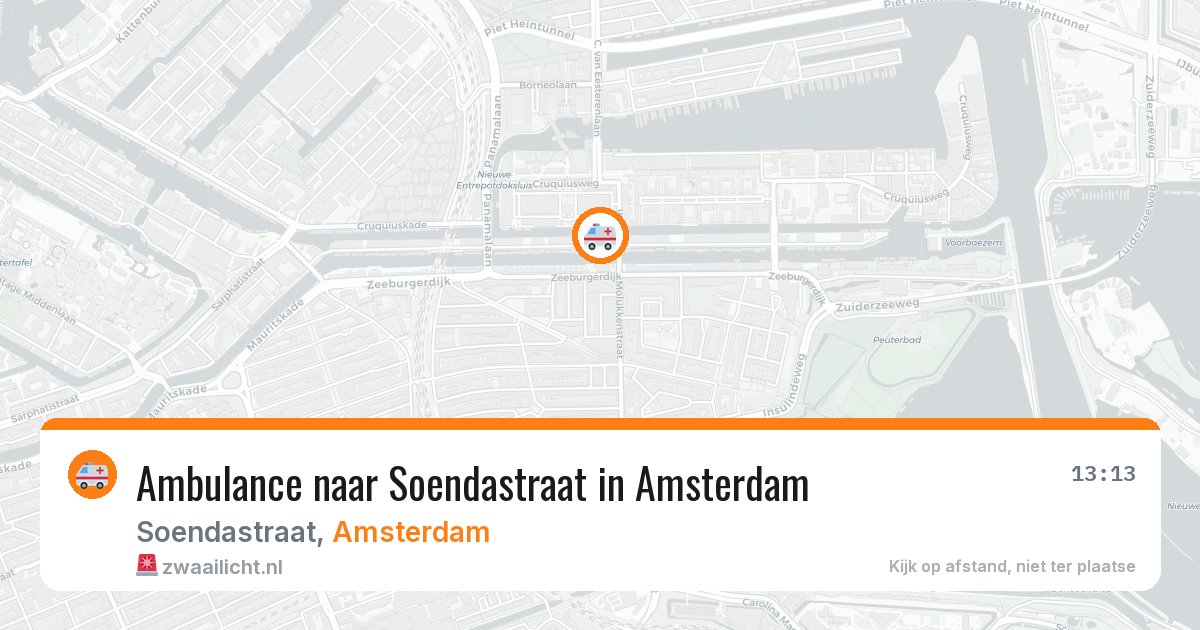 Ambulance naar Soendastraat in Amsterdam — 21 mei 2026