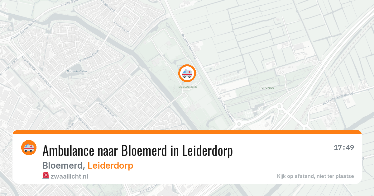 Ambulance naar Bloemerd in Leiderdorp — 1 jul 2026