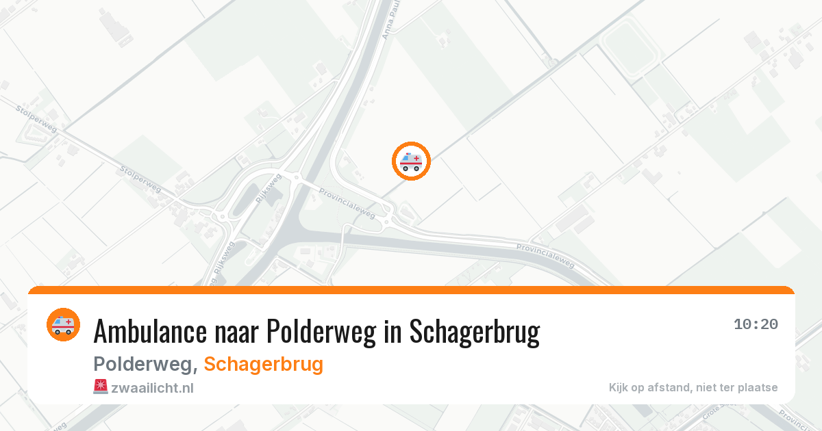 Ambulance naar Polderweg in Schagerbrug — 27 jul 2026