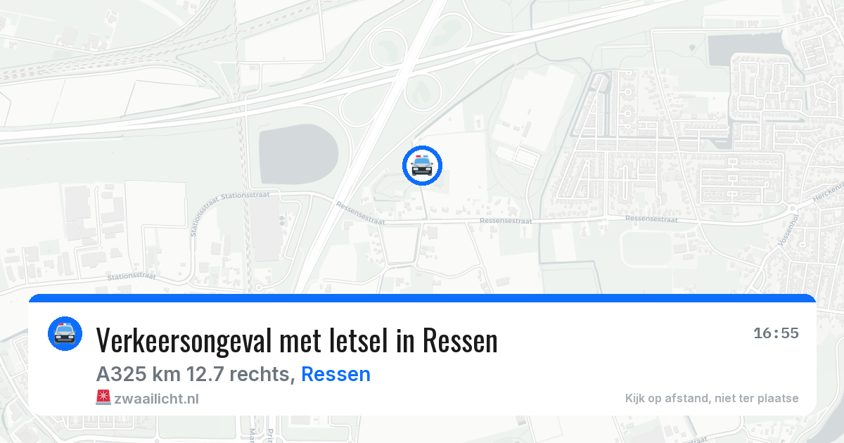 Verkeersongeval met letsel in Ressen — 24 jun 2026