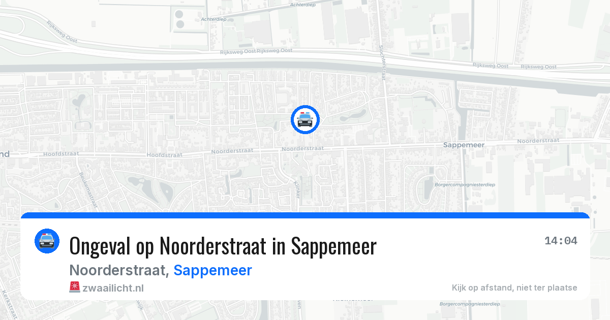 Ongeval op Noorderstraat in Sappemeer — 30 jun 2026