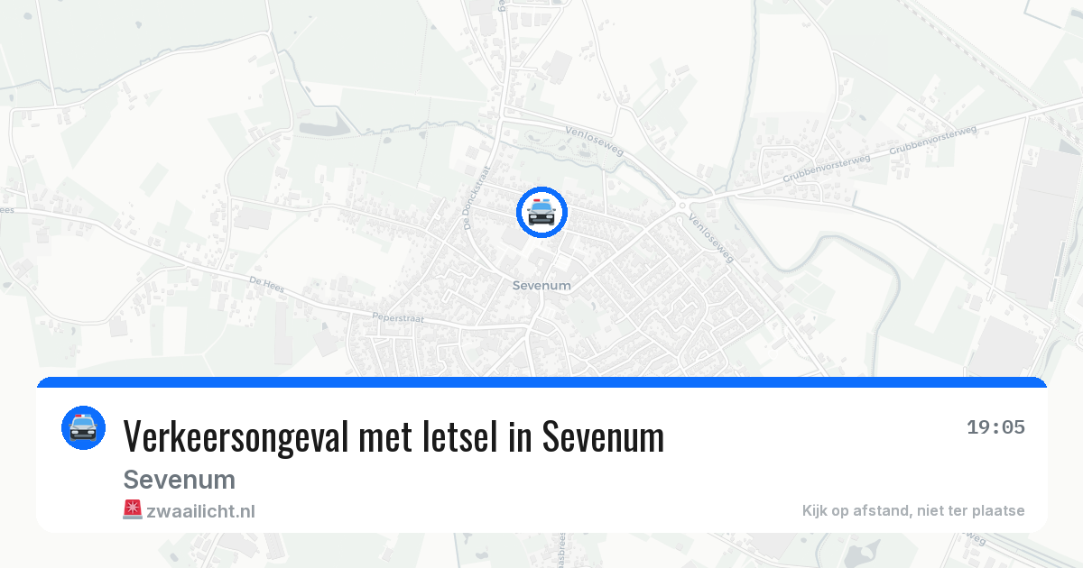 Verkeersongeval met letsel in Sevenum — 13 jun 2026