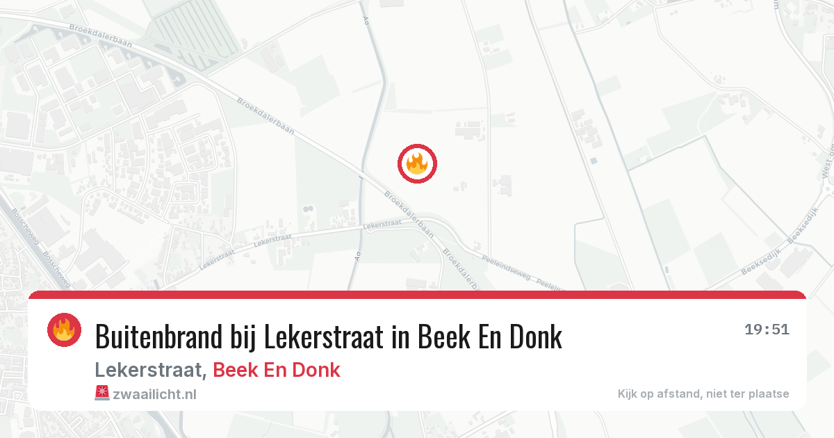 Buitenbrand bij Lekerstraat in Beek En Donk — 1 mei 2026