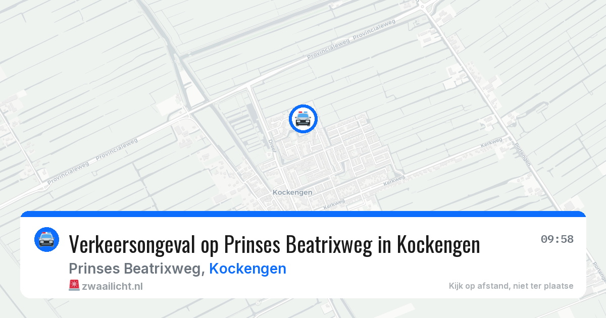 Verkeersongeval op Prinses Beatrixweg in Kockengen — 25 mei 2026