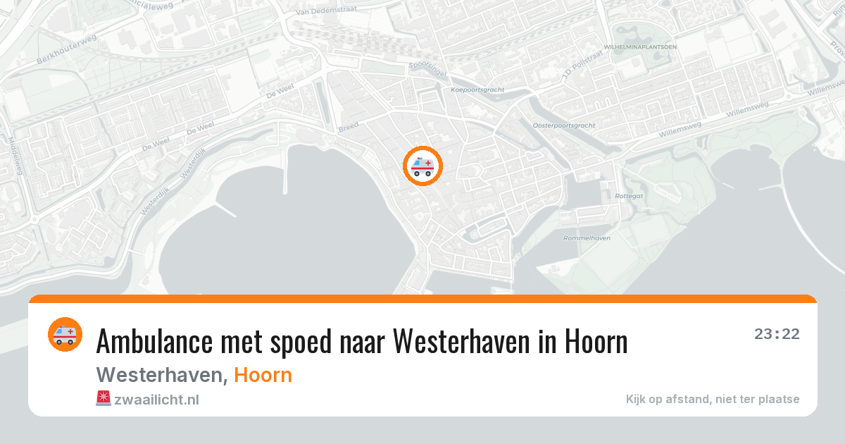 Ambulance met spoed naar Westerhaven in Hoorn — 9 feb 2026
