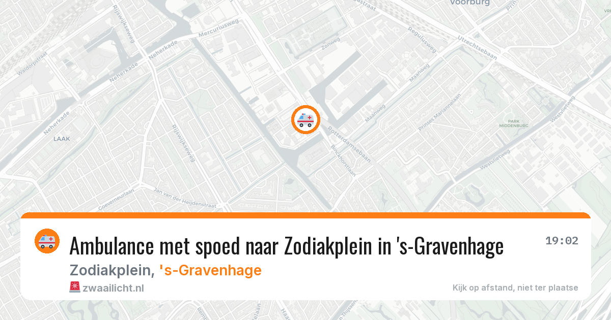 Ambulance met spoed naar Zodiakplein in 's-Gravenhage — 1 mei 2026