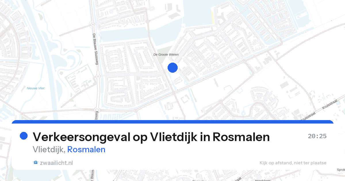 Verkeersongeval op Vlietdijk in Rosmalen — 26 aug 2026