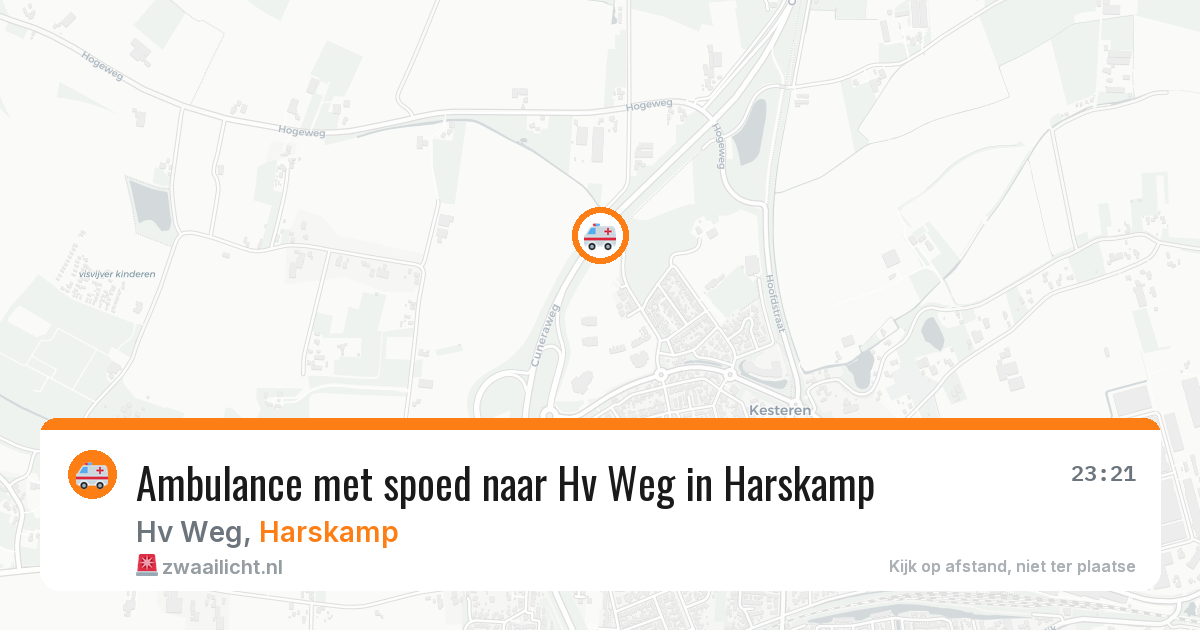 Ambulance met spoed naar Hv Weg in Harskamp — 16 jan 2026