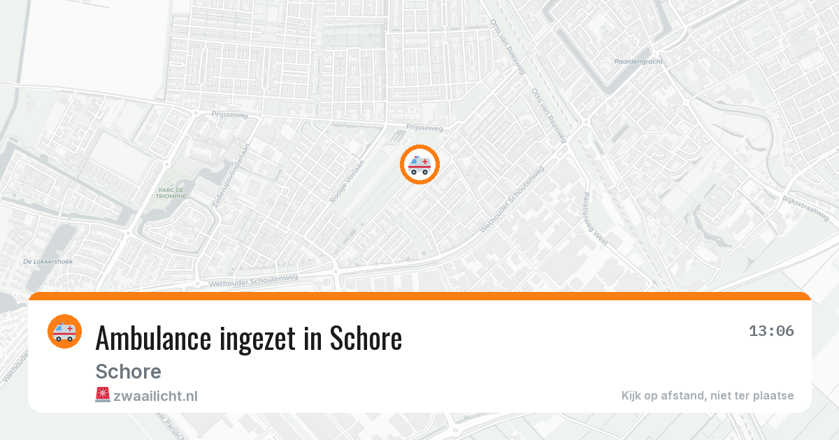 Ambulance ingezet in Schore — 5 feb 2026