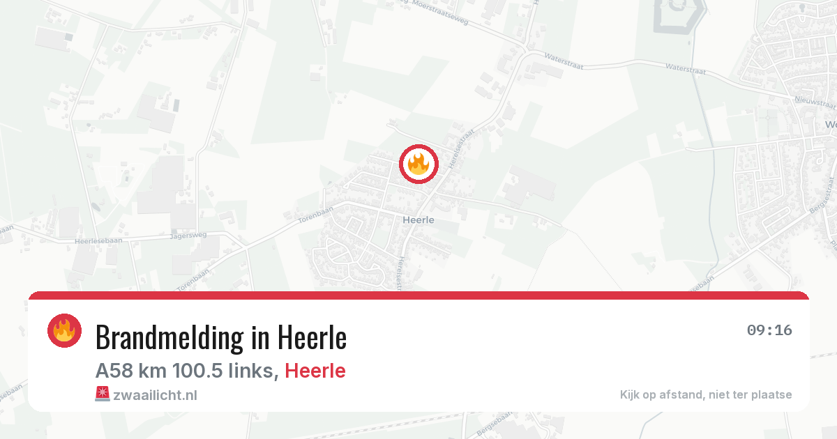 Brandmelding in Heerle — 6 mei 2026