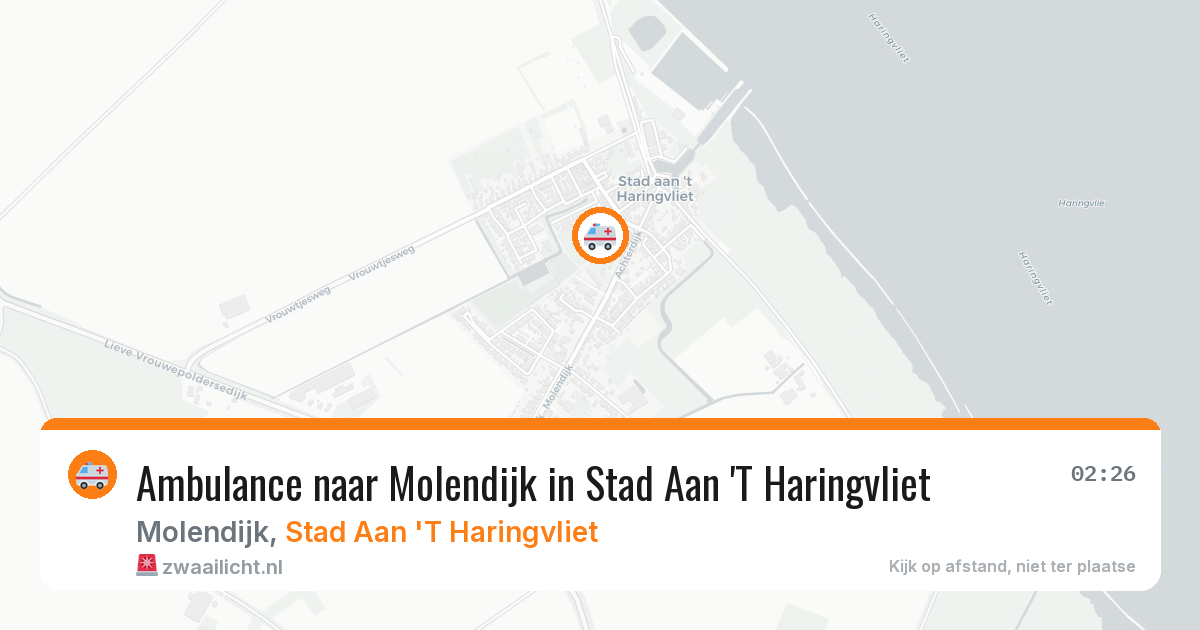 Ambulance naar Molendijk in Stad Aan 'T Haringvliet — 14 jun 2026