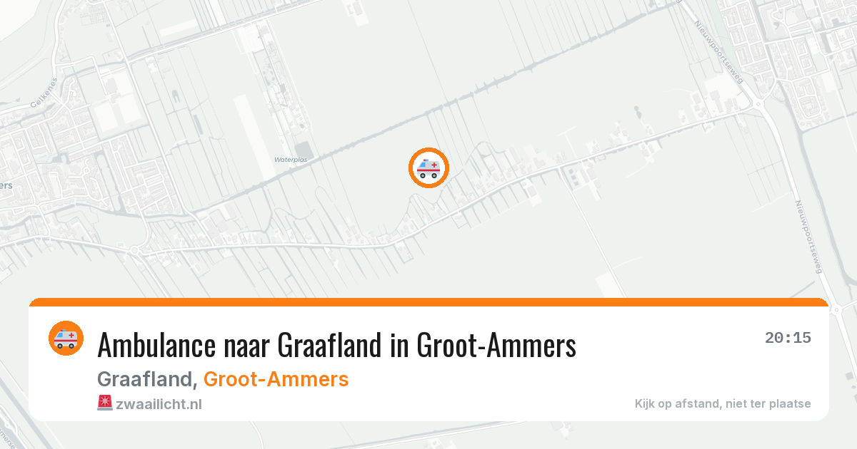 Ambulance naar Graafland in Groot-Ammers — 7 mei 2026