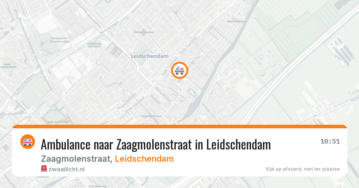Ambulance naar Zaagmolenstraat in Leidschendam — 7 aug 2026