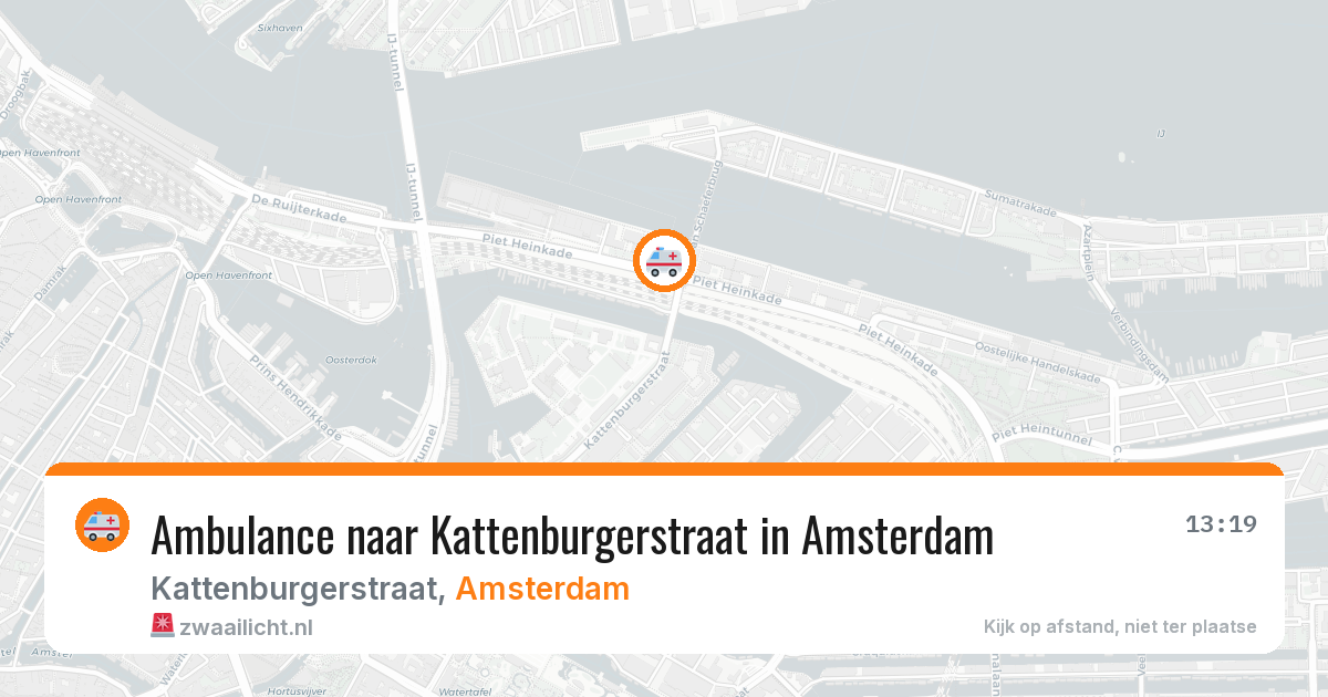 Ambulance naar Kattenburgerstraat in Amsterdam — 8 feb 2026