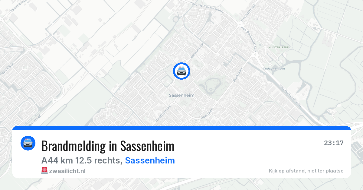 Brandmelding in Sassenheim — 4 apr 2026