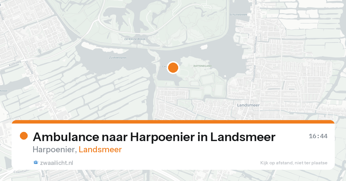Ambulance naar Harpoenier in Landsmeer — 31 mei 2026