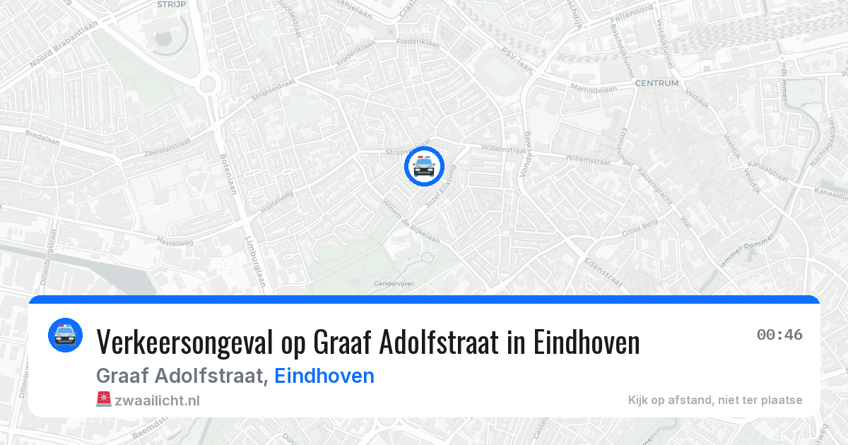 Verkeersongeval op Graaf Adolfstraat in Eindhoven — 14 jun 2026