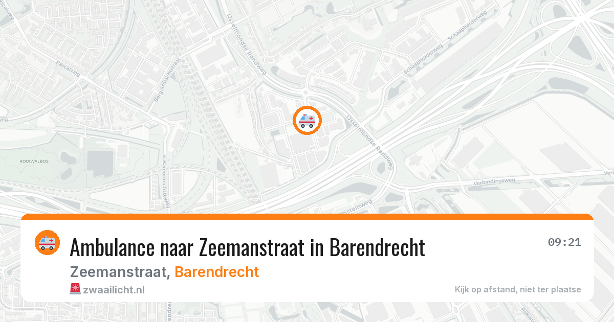 Ambulance naar Zeemanstraat in Barendrecht — 25 mrt 2026
