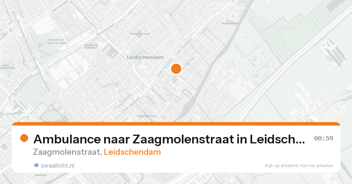 Ambulance naar Zaagmolenstraat in Leidschendam — 20 aug 2026
