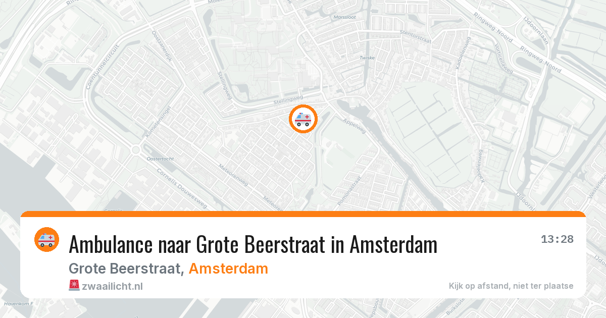 Ambulance naar Grote Beerstraat in Amsterdam — 2 jul 2026