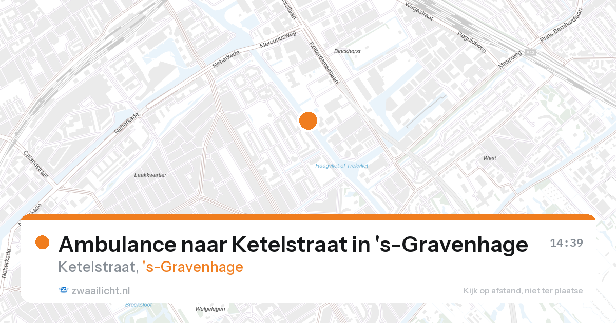 Ambulance naar Ketelstraat in 's-Gravenhage — 28 aug 2026