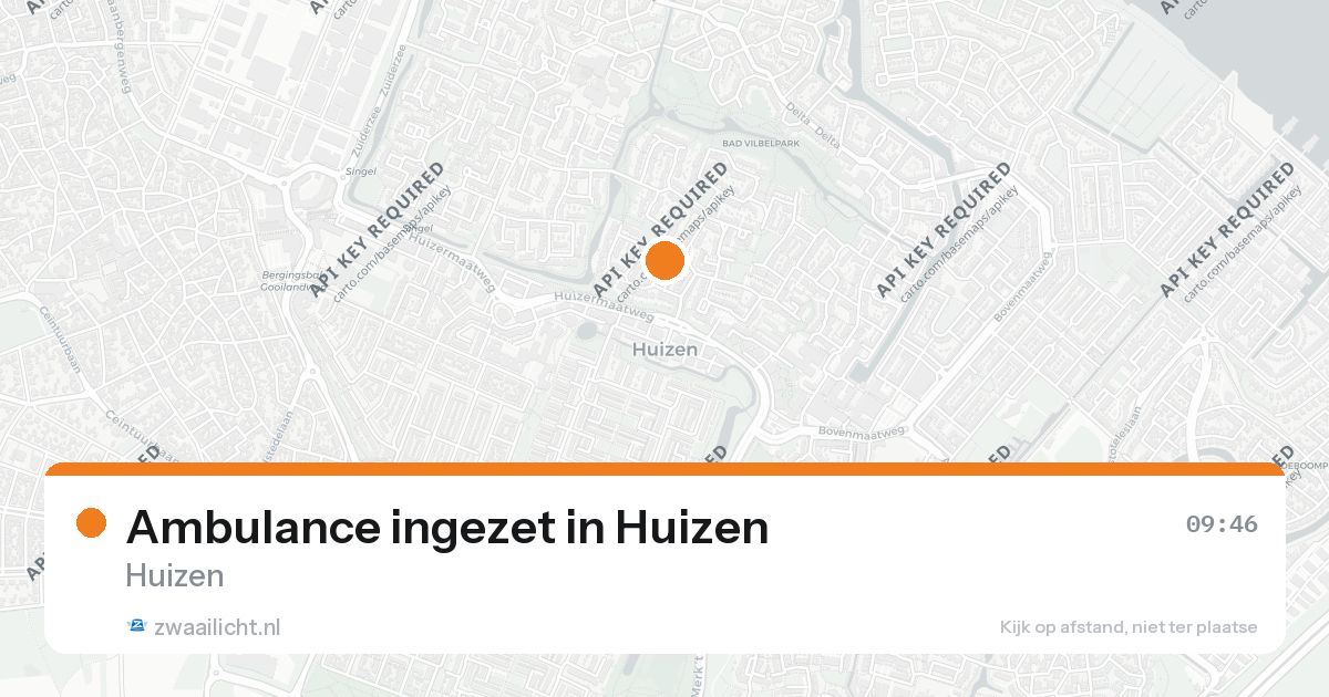 Ambulance ingezet in Huizen — 24 jun 2026