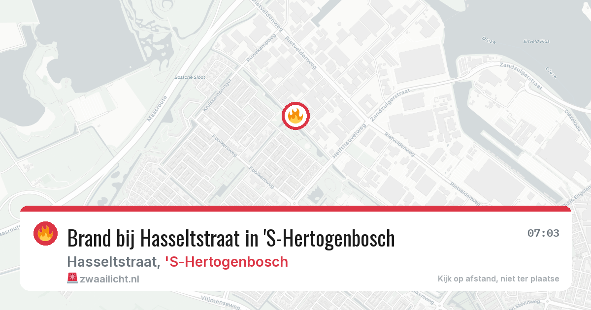 Brand bij Hasseltstraat in 'S-Hertogenbosch — 8 apr 2026