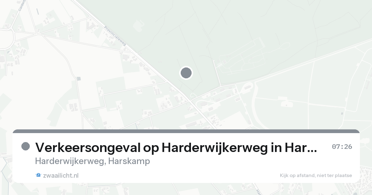 Verkeersongeval op Harderwijkerweg in Harskamp — 4 feb 2026