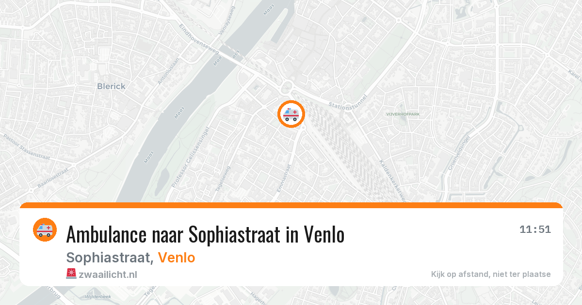 Ambulance naar Sophiastraat in Venlo — 18 jul 2026