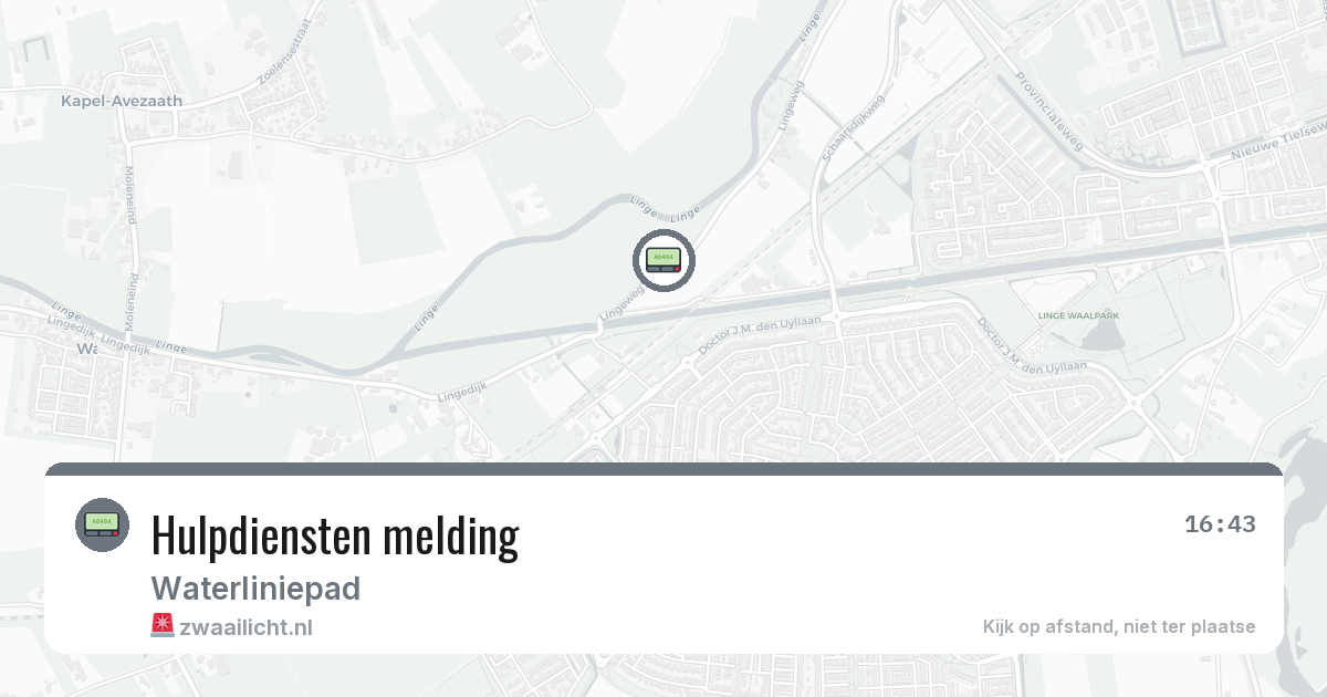 Hulpdiensten melding — 6 mei 2026