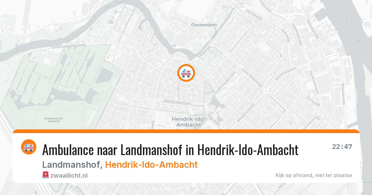 Ambulance naar Landmanshof in Hendrik-Ido-Ambacht — 1 jul 2026