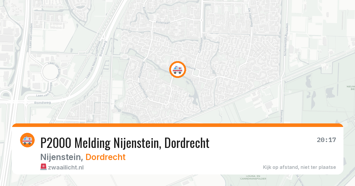 P2000 Melding Nijenstein, Dordrecht — 29 jun 2026