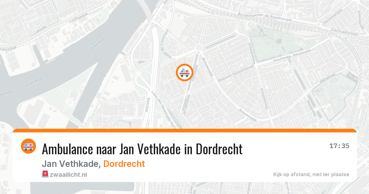 Ambulance naar Jan Vethkade in Dordrecht — 15 mei 2026