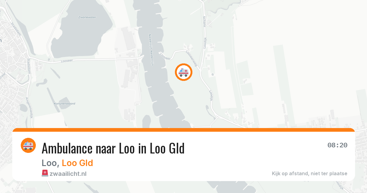 Ambulance naar Loo in Loo Gld — 5 aug 2026