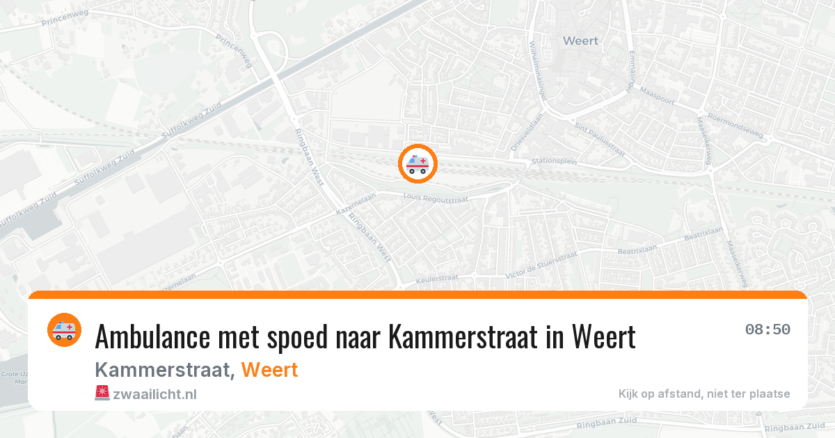 Ambulance met spoed naar Kammerstraat in Weert — 11 feb 2026