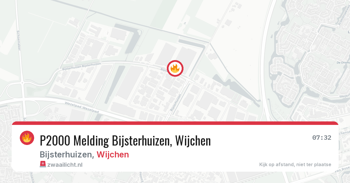 P2000 Melding Bijsterhuizen, Wijchen — 28 feb 2026