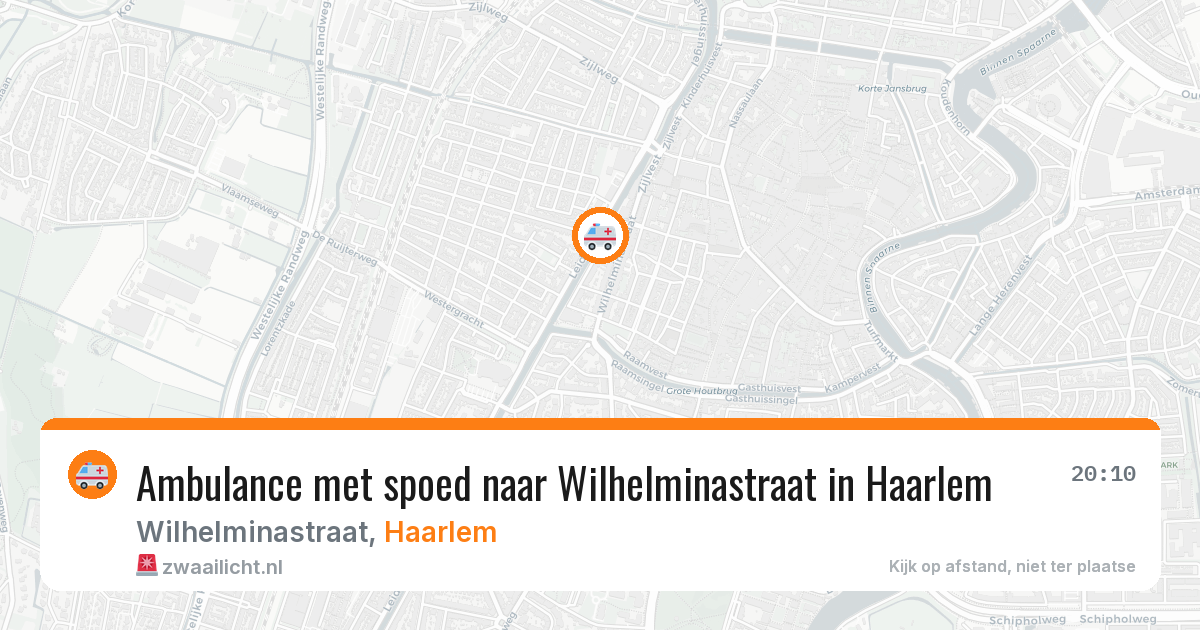 Ambulance met spoed naar Wilhelminastraat in Haarlem — 9 jun 2026