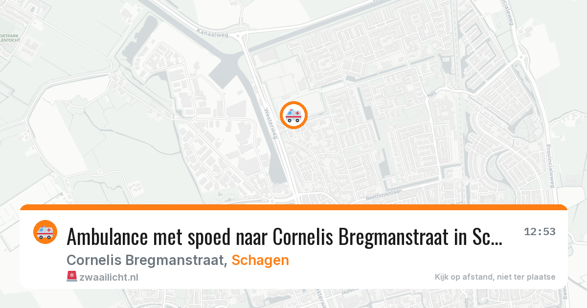 Ambulance met spoed naar Cornelis Bregmanstraat in Schagen — 12 feb 2026