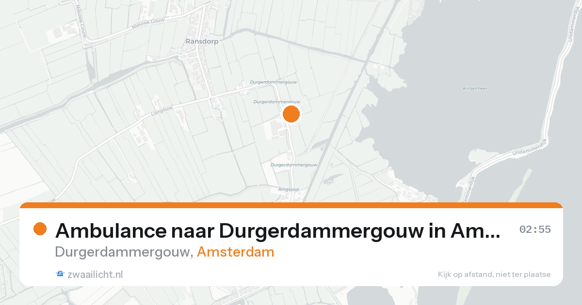 Ambulance naar Durgerdammergouw in Amsterdam — 25 aug 2026