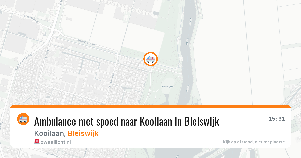 Ambulance met spoed naar Kooilaan in Bleiswijk — 8 feb 2026