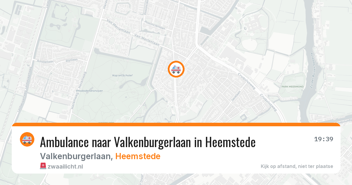Ambulance naar Valkenburgerlaan in Heemstede — 8 apr 2026
