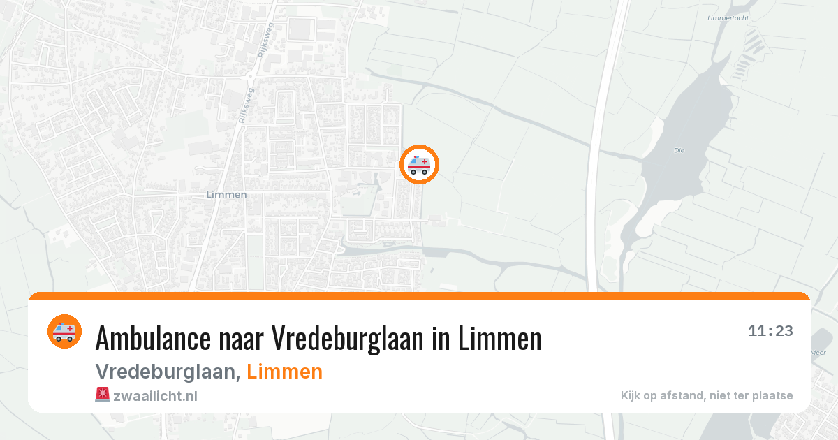 Ambulance naar Vredeburglaan in Limmen — 31 jul 2026