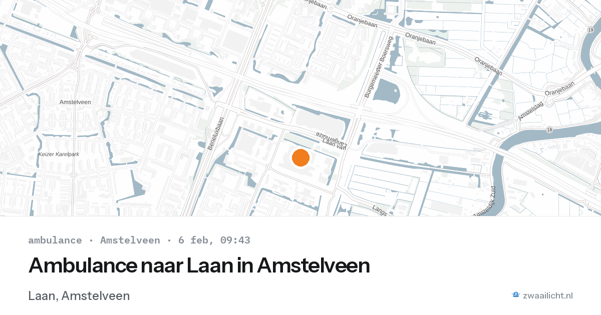 Ambulance naar Laan in Amstelveen — 6 feb 2026
