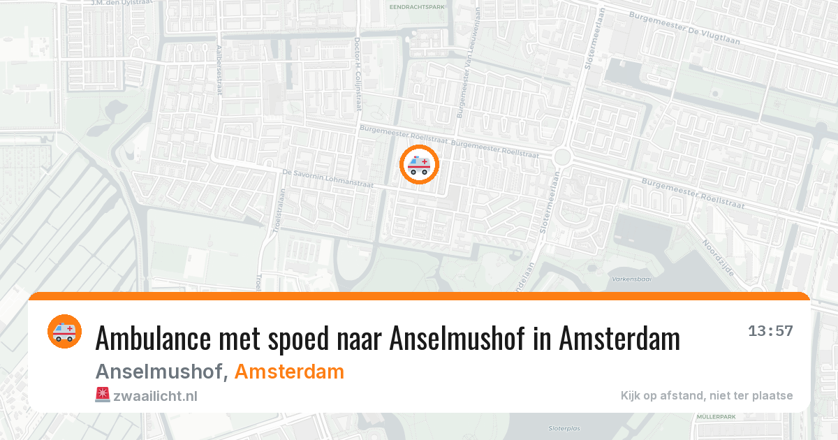 Ambulance met spoed naar Anselmushof in Amsterdam — 18 mrt 2026