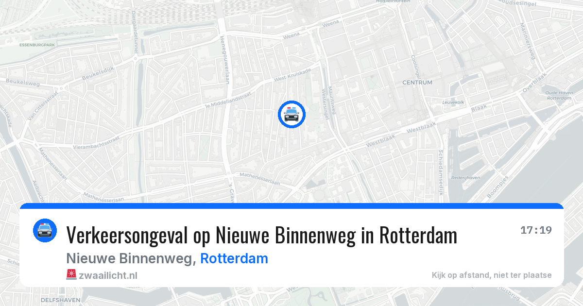 Verkeersongeval op Nieuwe Binnenweg in Rotterdam — 28 apr 2026