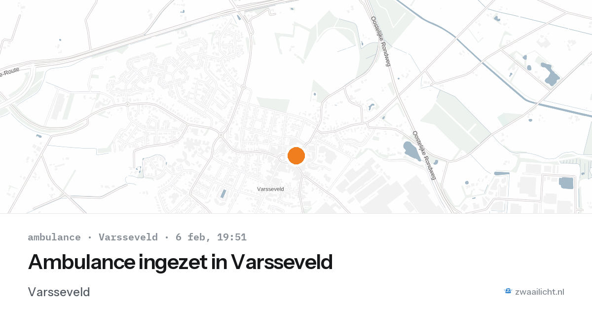 Ambulance ingezet in Varsseveld — 6 feb 2026