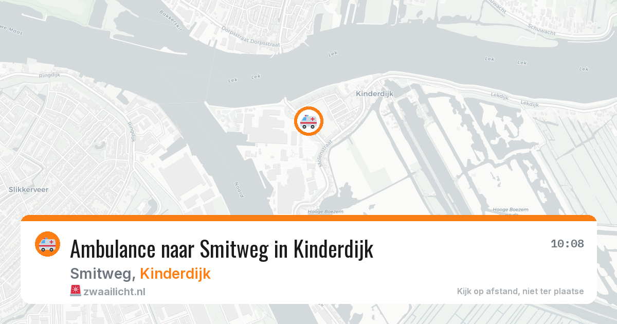 Ambulance naar Smitweg in Kinderdijk — 3 jun 2026