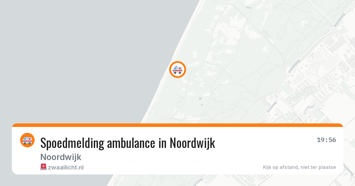 Spoedmelding ambulance in Noordwijk — 6 jul 2026