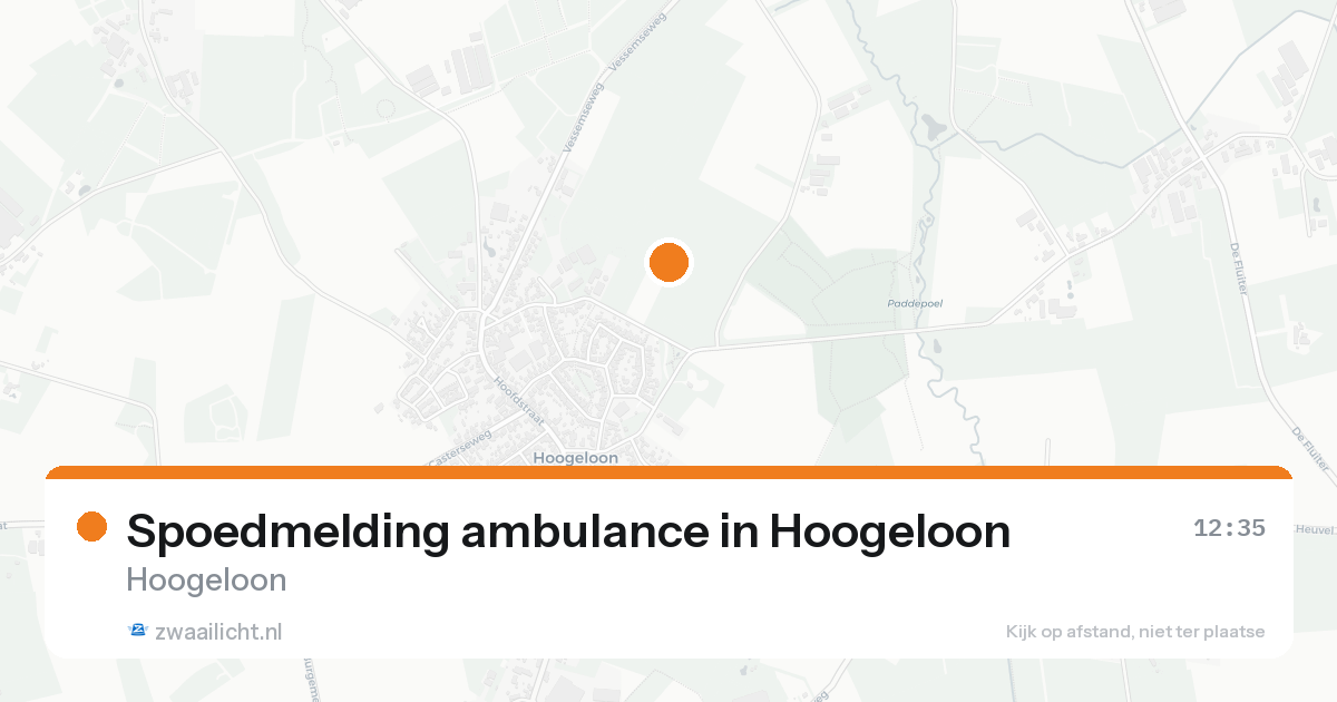 Spoedmelding ambulance in Hoogeloon — 17 aug 2026