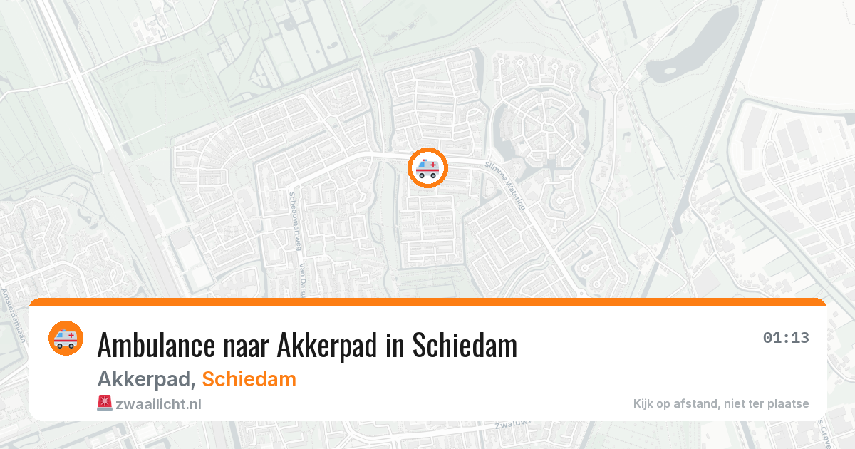 Ambulance naar Akkerpad in Schiedam — 1 apr 2026